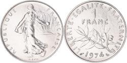 World Coins - Coin, France, Semeuse, Franc, 1974, Paris, , Nickel, KM:925.1