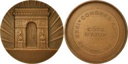 World Coins - France, Medal, XXXIème Congrès A.S.T.A, Côte d'Azur, Arc de Triomphe, 1961