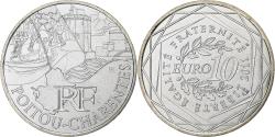World Coins - France, 10 Euro, Euros des régions, Poitou-Charente, 2011, Paris, Silver