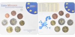 World Coins - Germany, Set 1c. to 2€, 2004, Munich, UNC, , Bi-Metallic