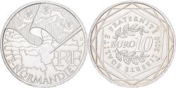 World Coins - France, 10 Euro, Haute-Normandie, 2010, Pessac, Silver,