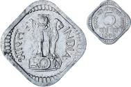 World Coins - INDIA-REPUBLIC, 5 Paise, 1968, , Aluminum, KM:18.2