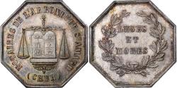 World Coins - France, Token, Notaires de l'Arrondissement Saint-Amand, Cher, Silver