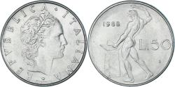 World Coins - Coin, Italy, 50 Lire, 1988