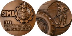 World Coins - France, Medal, 50è salon international de la machine agricole, 1979, Bronze