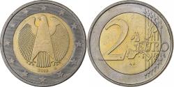 World Coins - Germany, 2 Euro, 2002, Karlsruhe, Bi-Metallic,
