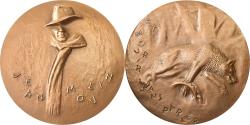 World Coins - France, Medal, Jean Moulin, n.d., Bronze, Rousseau,