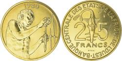 World Coins - Coin, West African States, 25 Francs, 1980, Paris, ESSAI,