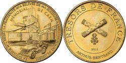 World Coins - France, Token, Caen - Mémorial n°2, 2011, Copper-nickel Aluminium, Arthus