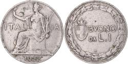 World Coins - Coin, Italy, Vittorio Emanuele III, Lira, 1922, Rome, , Nickel, KM:62