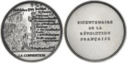 World Coins - France, Medal, Révolution Française, La Convention, History, 1988, Pépin