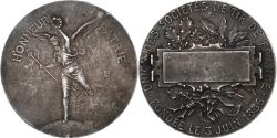 World Coins - France, Medal, Union des Sociétés de Tir de France, 1886, Silvered bronze