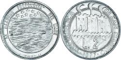 World Coins - Coin, San Marino, 2 Lire, 1977, Rome, , Aluminum, KM:64