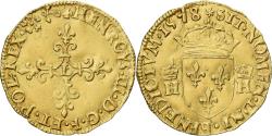 World Coins - France, Henri III, Écu d'or au soleil, 1578, Bayonne, 2nd type, Gold