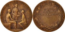 World Coins - France, Medal, Épargne et Solidarité de l'Enfance, Politics, Society, War