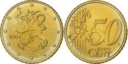 World Coins - Finland, 50 Centimes, 2006, Vantaa, Nordic gold,