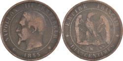 World Coins - Coin, France, Napoleon III, Napoléon III, 10 Centimes, 1855, Marseille