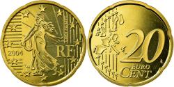 World Coins - France, 20 Euro Cent, 2004, BE, , Brass, KM:1286