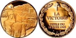 World Coins - France, Medal, La Victoire, Défilé du 18 juin 1945, Politics, Society, War