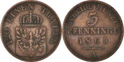World Coins - Coin, German States, PRUSSIA, Wilhelm I, 3 Pfennig, 1865, Berlin,