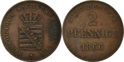 World Coins - Coin, German States, SAXE-MEININGEN, Bernhard II, 2 Pfennig, 1866,