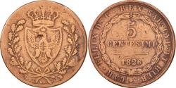 World Coins - Coin, ITALIAN STATES, SARDINIA, Carlo Felice, 5 Centesimi, 1826, Torino