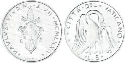 World Coins - Coin, Vatican, 5 Lire, 1974