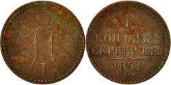 World Coins - Coin, Russia, Nicholas I, Kopek, 1841, St. Petersburg, , Copper
