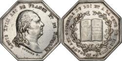 World Coins - France, Token, Louis XVIII, Cour de cassation, Silver, Andrieu,