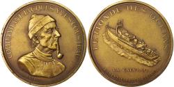 World Coins - France, Medal, Commandant Jacques Yves Cousteau, French Fifth Republic