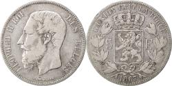World Coins - Coin, Belgium, Leopold II, 5 Francs, 5 Frank, 1867, , Silver, KM:24