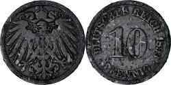 World Coins - GERMANY - EMPIRE, Wilhelm II, 10 Pfennig, 1893, Berlin, Copper-nickel