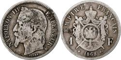 World Coins - Coin, France, Napoleon III, Franc, 1868, Strasbourg, Large BB, , Silver