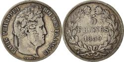 World Coins - Coin, France, Louis-Philippe, 5 Francs, 1839, Bordeaux, , Silver