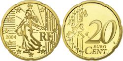 World Coins - France, 20 Euro Cent, 2004, BE, , Brass, KM:1286