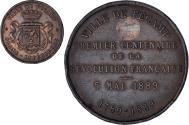 World Coins - France, Medal, Premier Centenaire de la Révolution Française, Fécamp, 1889