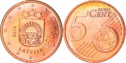 World Coins - Latvia, 5 Euro Cent, 2014, Stuttgart, , Copper Plated Steel, KM:152