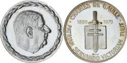 World Coins - France, Medal, Charles De Gaulle, 1970, BE, , Silver