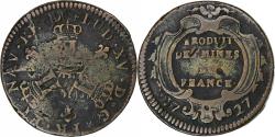 World Coins - France, Louis XV, 16 Deniers, 1727, Pau, Copper, , Gadoury:277