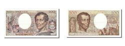 World Coins - Banknote, France, 200 Francs, 200 F 1981-1994 ''Montesquieu'', 1992, AU(55-58)