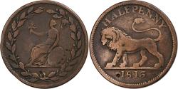 World Coins - Great Britain, Halfpenny Token, British Copper Company, 1813, Copper,