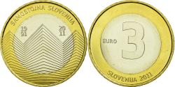 World Coins - Coin, Slovenia, 3 Euro, 2011, , Bi-Metallic, KM:101