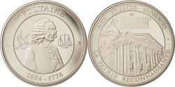 World Coins - France, Medal, Collection Panthéon, Voltaire, Arts & Culture, , Nickel