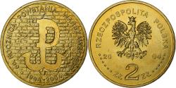 World Coins - Poland, 2 Zlote, 2004, Warsaw, Brass, , KM:496