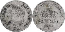 World Coins - Coin, France, Napoleon III, 20 Centimes, 1866, Paris, , Silver
