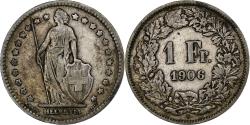 World Coins - Switzerland, Franc, Helvetia, 1906, Bern, Silver, , KM:29a