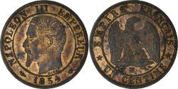 World Coins - Coin, France, Napoleon III, Napoléon III, Centime, 1854, Marseille,