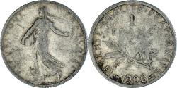 World Coins - Coin, France, Semeuse, Franc, 1906, Paris, , Silver, KM:844.1