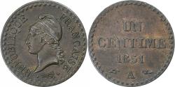 World Coins - France, Centime, Dupré, 1851, Paris, Bronze, , Gadoury:84, KM:754