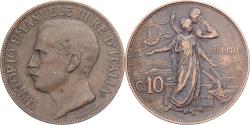 World Coins - Italy, Vittorio Emanuele III, 10 Centesimi, 1911, Rome, Bronze, , KM:51